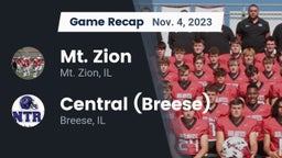 Recap: Mt. Zion  vs. Central  (Breese) 2023