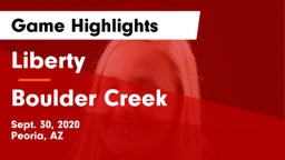 Liberty  vs Boulder Creek  Game Highlights - Sept. 30, 2020