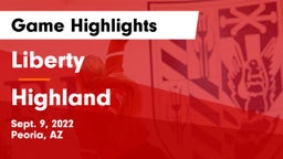 Liberty  vs Highland  Game Highlights - Sept. 9, 2022