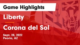 Liberty  vs Corona del Sol  Game Highlights - Sept. 28, 2022