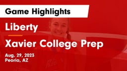Liberty  vs Xavier College Prep  Game Highlights - Aug. 29, 2023