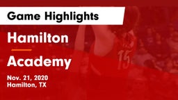 Hamilton  vs Academy  Game Highlights - Nov. 21, 2020