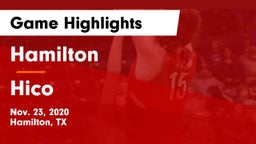 Hamilton  vs Hico  Game Highlights - Nov. 23, 2020