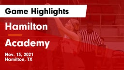 Hamilton  vs Academy  Game Highlights - Nov. 13, 2021