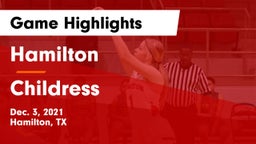 Hamilton  vs Childress  Game Highlights - Dec. 3, 2021