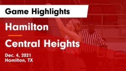Hamilton  vs Central Heights  Game Highlights - Dec. 4, 2021