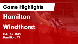 Hamilton  vs Windthorst  Game Highlights - Feb. 16, 2023