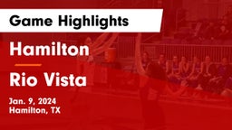 Hamilton  vs Rio Vista  Game Highlights - Jan. 9, 2024