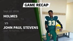 Recap: Holmes  vs. John Paul Stevens  2016