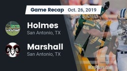 Recap: Holmes  vs. Marshall  2019