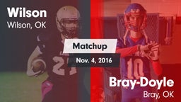 Matchup: Wilson  vs. Bray-Doyle  2016