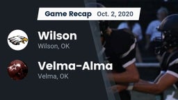 Recap: Wilson  vs. Velma-Alma  2020