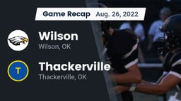 Recap: Wilson  vs. Thackerville  2022