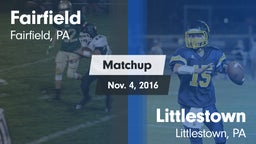 Matchup: Fairfield vs. Littlestown  2016