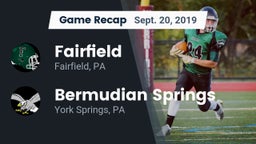 Recap: Fairfield  vs. Bermudian Springs  2019