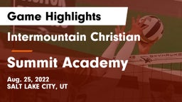 Intermountain Christian vs Summit Academy  Game Highlights - Aug. 25, 2022