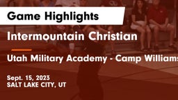 Intermountain Christian vs Utah Military Academy - Camp Williams Game Highlights - Sept. 15, 2023