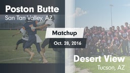 Matchup: Poston Butte High vs. Desert View  2016