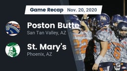 Recap: Poston Butte  vs. St. Mary's  2020
