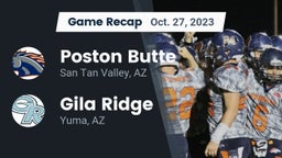 Recap: Poston Butte  vs. Gila Ridge  2023