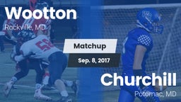 Matchup: Wootton  vs. Churchill  2017
