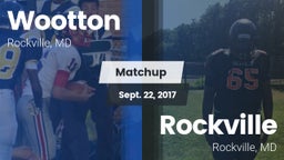 Matchup: Wootton  vs. Rockville  2017