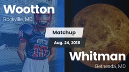 Matchup: Wootton  vs. Whitman  2018