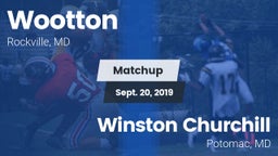 Matchup: Wootton  vs. Winston Churchill  2019