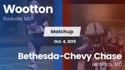 Matchup: Wootton  vs. Bethesda-Chevy Chase  2019