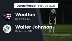 Recap: Wootton  vs. Walter Johnson  2023
