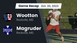 Recap: Wootton  vs. Magruder  2023