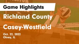 Richland County  vs Casey-Westfield Game Highlights - Oct. 22, 2022