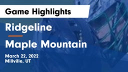 Ridgeline  vs Maple Mountain Game Highlights - March 22, 2022