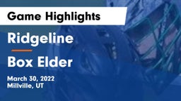 Ridgeline  vs Box Elder  Game Highlights - March 30, 2022