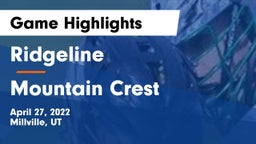 Ridgeline  vs Mountain Crest Game Highlights - April 27, 2022