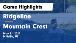 Ridgeline  vs Mountain Crest  Game Highlights - May 21, 2022