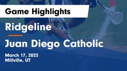 Ridgeline  vs Juan Diego Catholic  Game Highlights - March 17, 2023