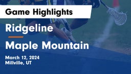 Ridgeline  vs Maple Mountain  Game Highlights - March 12, 2024