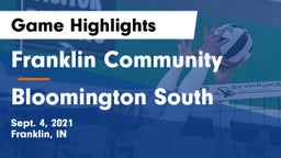 Franklin Community  vs Bloomington South  Game Highlights - Sept. 4, 2021