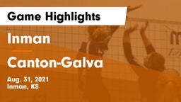 Inman  vs Canton-Galva  Game Highlights - Aug. 31, 2021