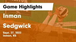 Inman  vs Sedgwick  Game Highlights - Sept. 27, 2022