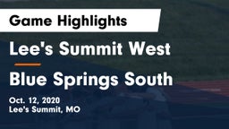 Lee's Summit West  vs Blue Springs South  Game Highlights - Oct. 12, 2020