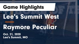 Lee's Summit West  vs Raymore Peculiar  Game Highlights - Oct. 21, 2020