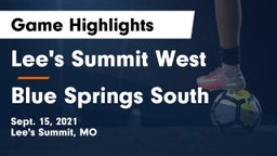 Lee's Summit West  vs Blue Springs South  Game Highlights - Sept. 15, 2021
