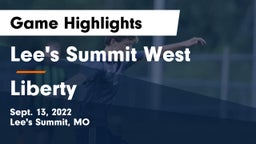 Lee's Summit West  vs Liberty  Game Highlights - Sept. 13, 2022