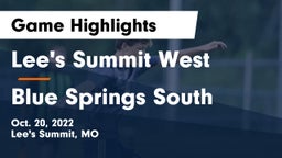 Lee's Summit West  vs Blue Springs South  Game Highlights - Oct. 20, 2022