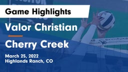 Valor Christian  vs Cherry Creek Game Highlights - March 25, 2022