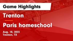 Trenton  vs Paris homeschool Game Highlights - Aug. 18, 2023