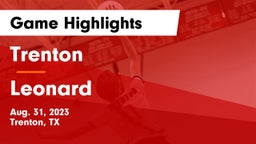 Trenton  vs Leonard  Game Highlights - Aug. 31, 2023