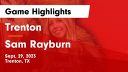 Trenton  vs Sam Rayburn  Game Highlights - Sept. 29, 2023